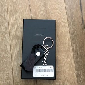 Saint Laurent Logo Keychain